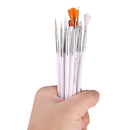 15 pcs Artist Painting Brushes Set Acrylic Oil Watercolour Painting Craft Art - Black