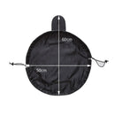 Portable Makeup Drawstring Bags Storage Travel Pouch Cosmetic Bag - Black