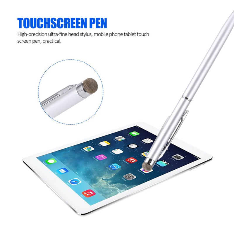 Universal Capacitive Touch Stylus Pen for iPad iPhone Tablet - Silver