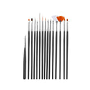 15 pcs Artist Painting Brushes Set Acrylic Oil Watercolour Painting Craft Art - Pink