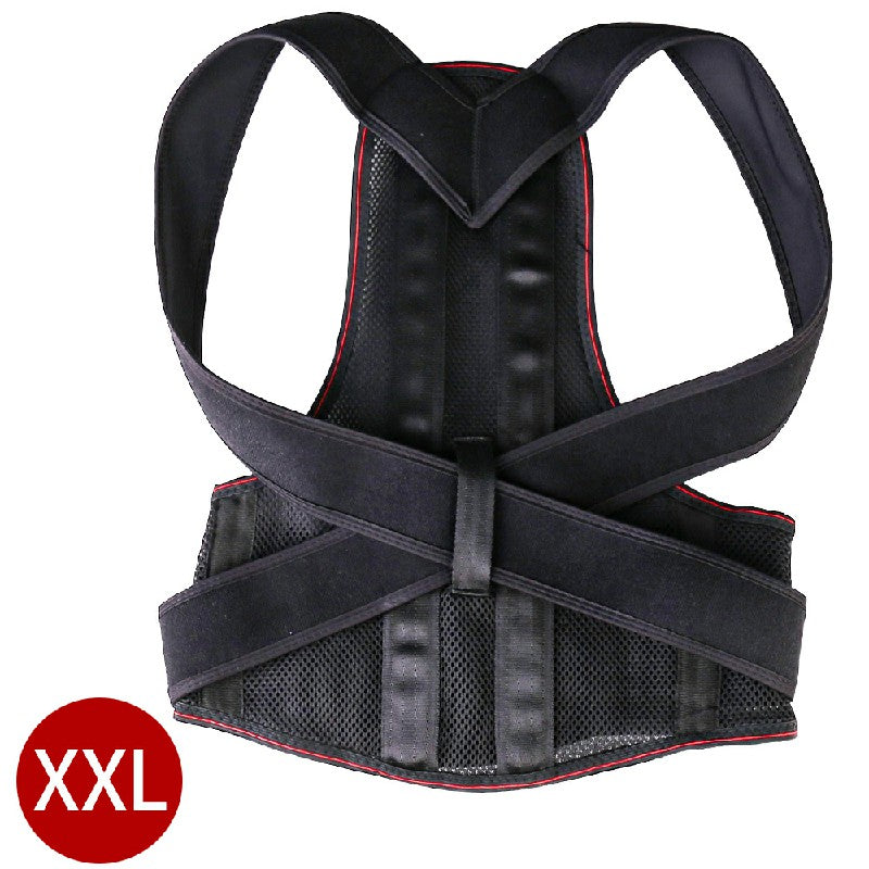 Posture Corrector Brace Women Men Full Back Support Clavicle Shoulder Belt - XL