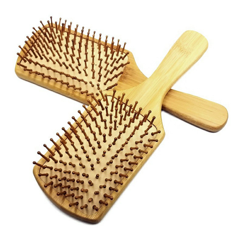 Massage Bamboo Comb Hair Vent Brushes Hair Care Combs - Oval