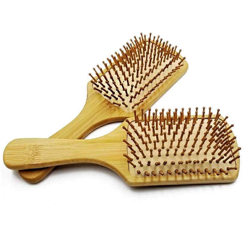 Massage Bamboo Comb Hair Vent Brushes Hair Care Combs - Square