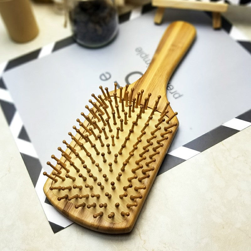 Massage Bamboo Comb Hair Vent Brushes Hair Care Combs - Square