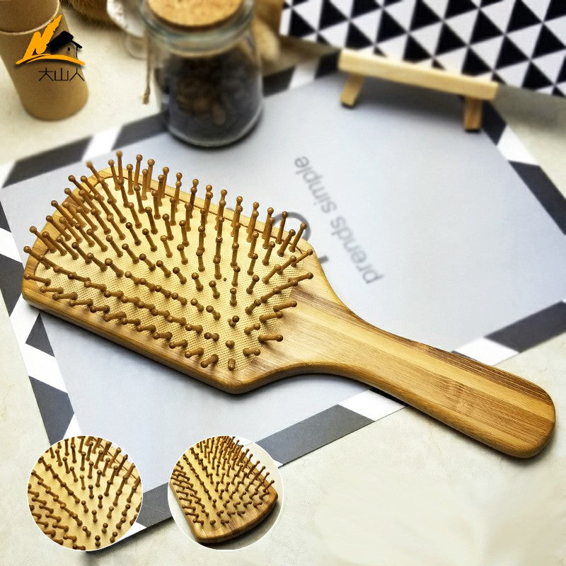 Massage Bamboo Comb Hair Vent Brushes Hair Care Combs - Oval