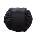 Portable Makeup Drawstring Bags Storage Travel Pouch Cosmetic Bag - Black