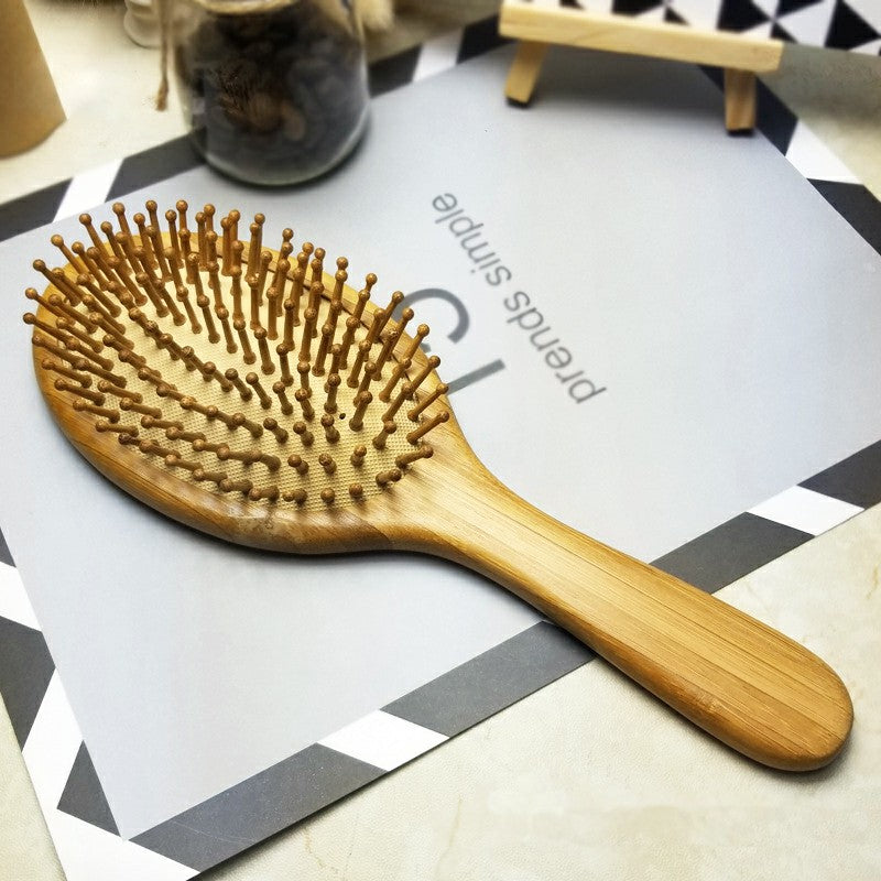 Massage Bamboo Comb Hair Vent Brushes Hair Care Combs - Oval