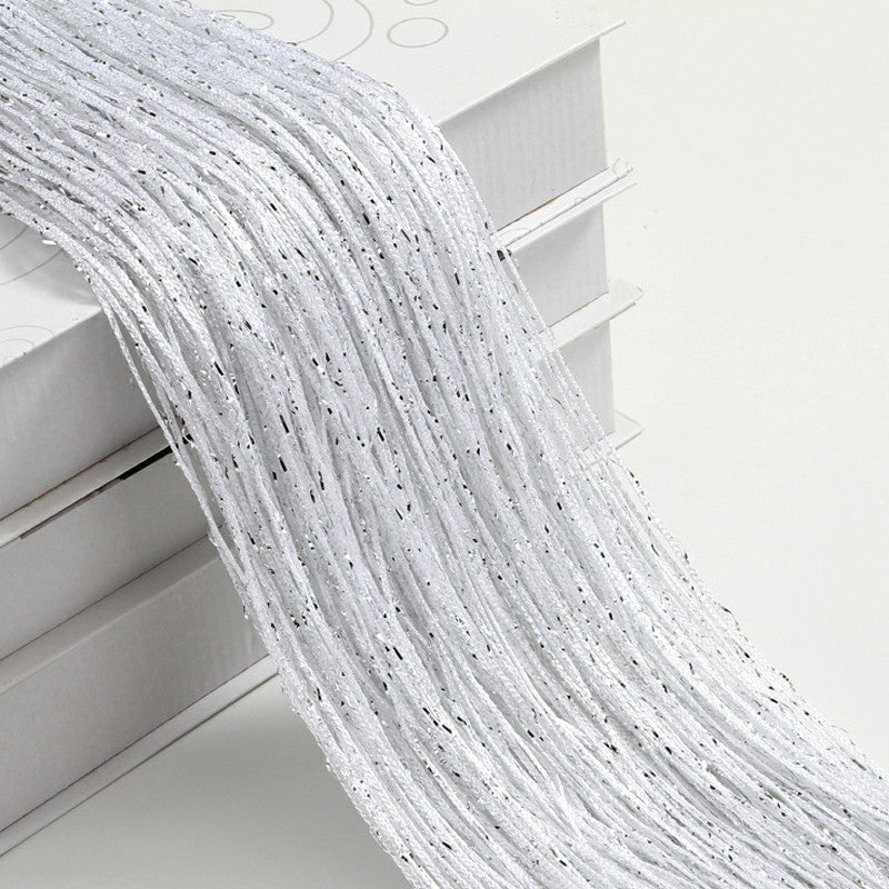 String Curtains Net Fringe Blind Panel Door Tassel Fly Screen Windows Divider 100x200cm - Gray