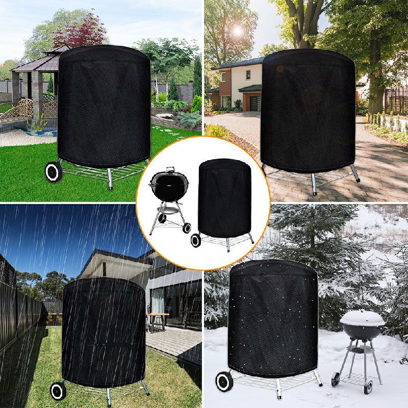 BBQ Cover Kettle Heavy Duty Waterproof Gas Barbeque Grill Garden Protector - 62x105cm