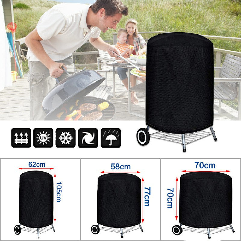 BBQ Cover Kettle Heavy Duty Waterproof Gas Barbeque Grill Garden Protector - 62x105cm