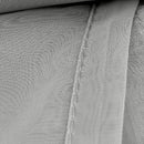 One Pair Sheer Slot Top Plain Voile Net Curtain Panels 140x137cm - Grey