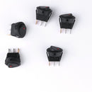 5 pcs ON/OFF Round Rocker Switch LED illuminated Car Dashboard Dash Boat Van 20A 12V - Red Light