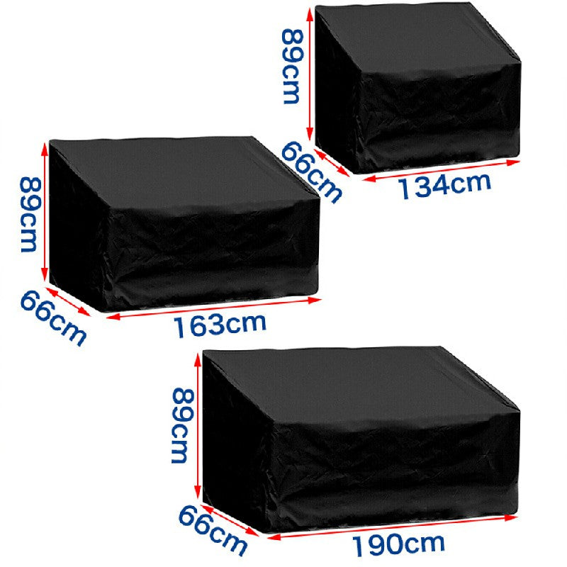 Large Waterproof Garden Patio Furniture Cover Covers Rattan Table Cube Outdoor for 4 Seat - 190x66x89cm