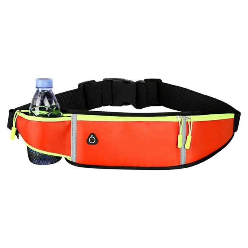 Holder Bag Waterproof Running Pouch Belt Waist Pack Fanny Pack for Bottle - Black