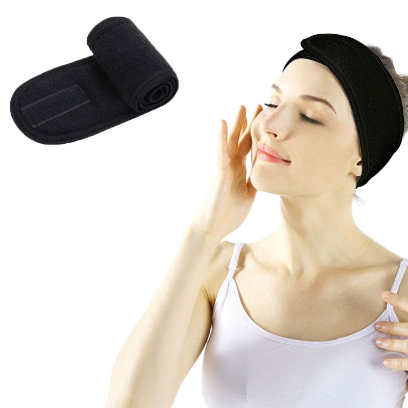 Spa Makeup Yoga Sports Headband Washing Face Hair Hood Sweat-absorbent Turban  - Purple