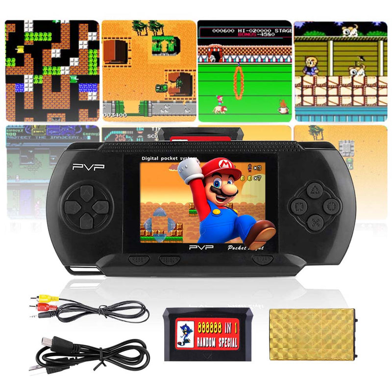 Handheld Portable PXP PVP Classic Games Console Retro Megadrive DS Video Game - Black